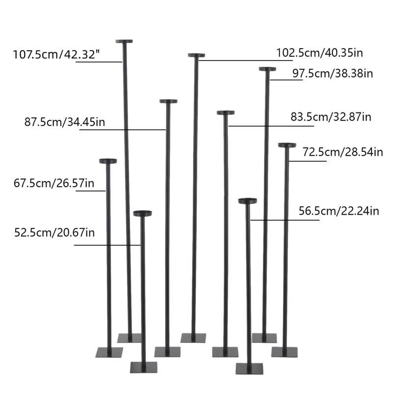 Ebern Designs 9pcs FreeStanding Floor Candle Holders Set Wayfair